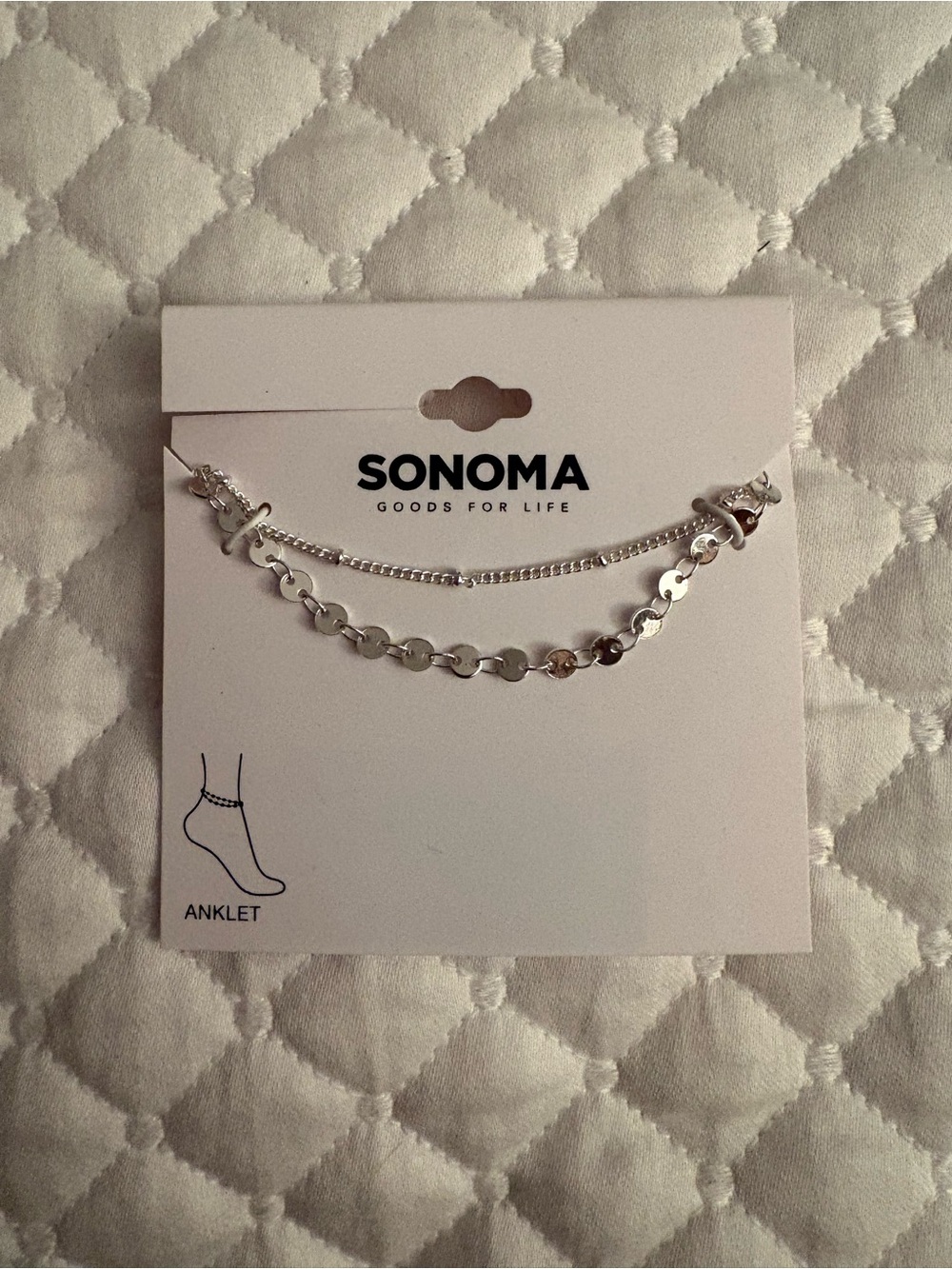 SONOMA Silver Layered Anklet